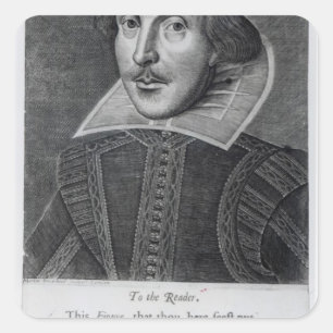 Adesivo Quadrado Introdução, 'Sr. William Shakespeares