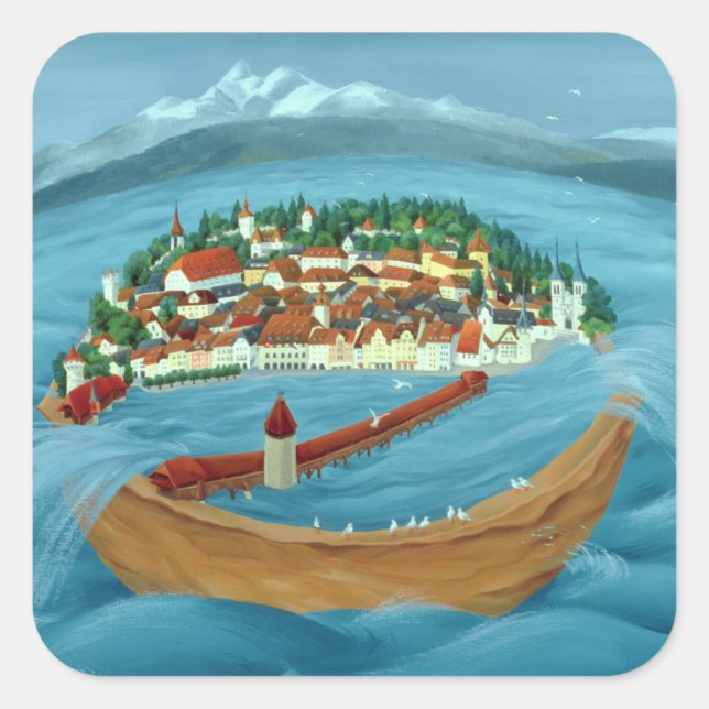 Adesivo Quadrado Inundação 1999 (Frente)