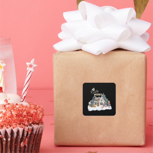 Adesivo Quadrado Inverno (Festa)