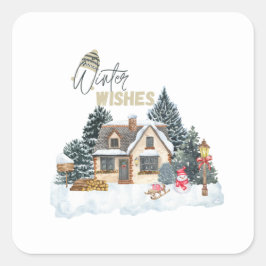 Adesivo Quadrado Inverno