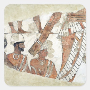 Adesivo Quadrado Investidura do rei pela deusa Ishtar