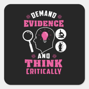 Adesivo Quadrado Investigação de Ciência Forense Ciência Geek