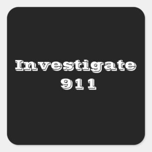 Adesivo Quadrado Investigar 911