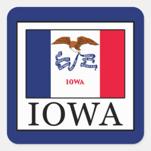 Adesivo Quadrado Iowa