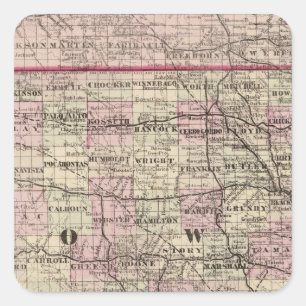 Adesivo Quadrado Iowa 4