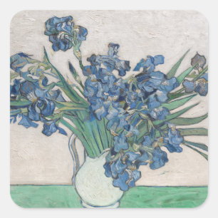 Adesivo Quadrado Íris de Vincent van Gogh , 1890