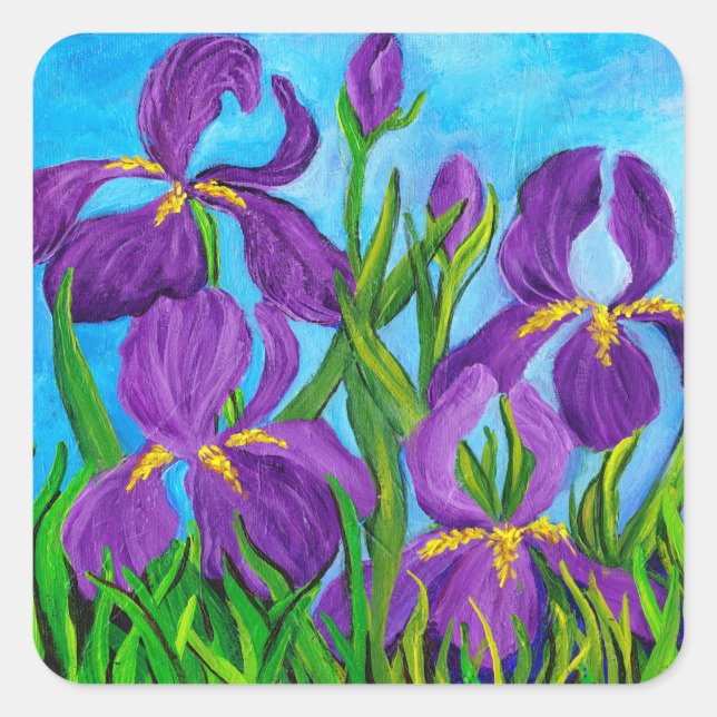 Adesivo Quadrado Iris Sticker (Frente)