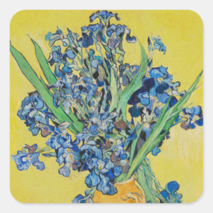 Adesivo Quadrado Irises Vincent van Gogh