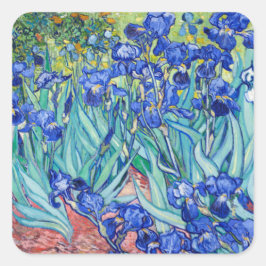 Adesivo Quadrado Irises Vincent van Gogh
