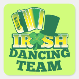 Adesivo Quadrado Irish Dancing TEAM