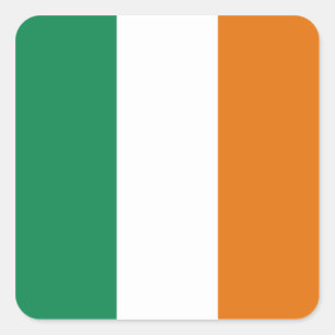 Adesivo Quadrado Irish Flag Sticker