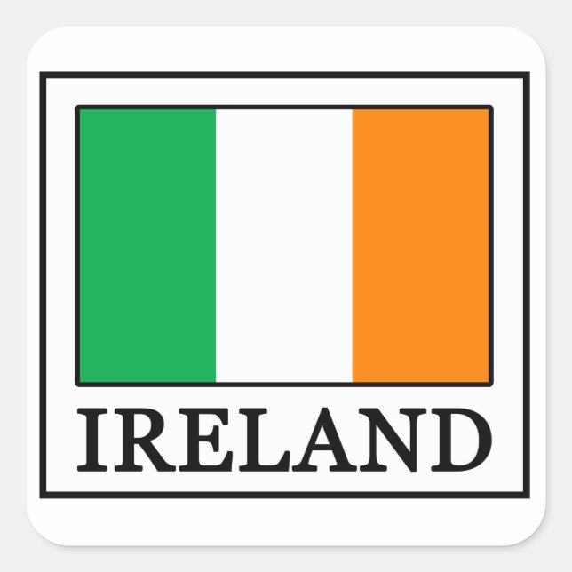 Adesivo Quadrado Irish Sticker (Frente)
