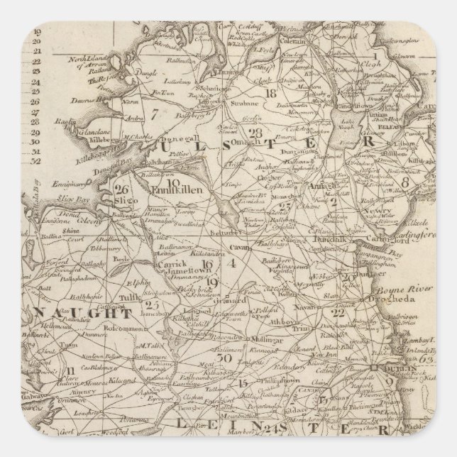 Adesivo Quadrado Irlanda (Frente)