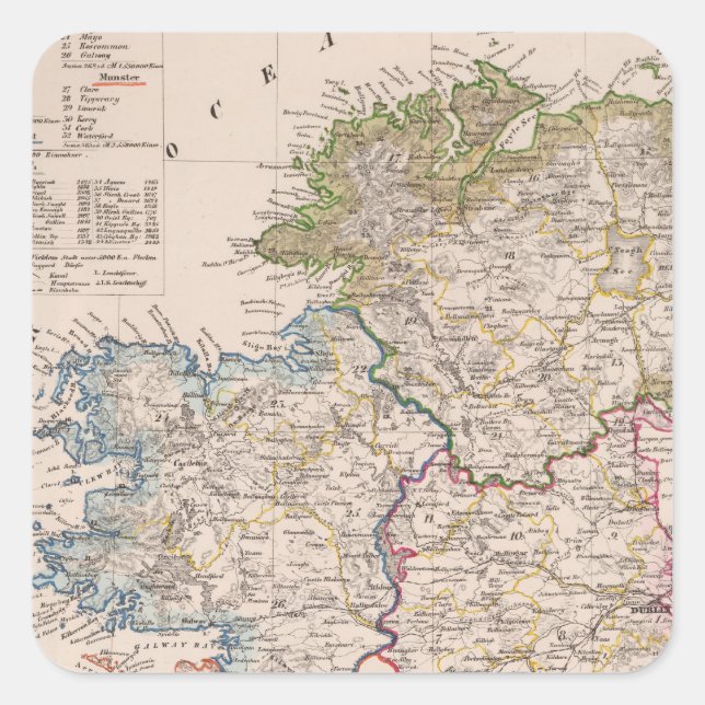 Adesivo Quadrado Irlanda 5 (Frente)