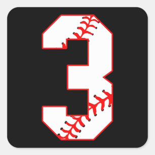 Adesivo Quadrado Irmã Baseball, estou aqui para o jogador 3