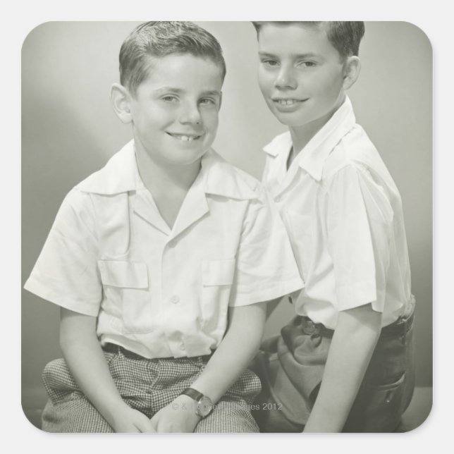 Adesivo Quadrado Irmãos no Studio (Frente)