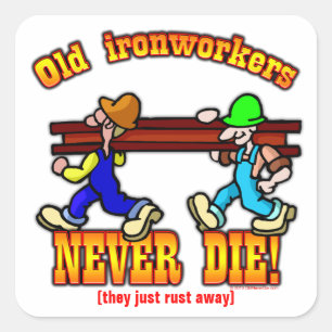 Adesivo Quadrado Ironworkers