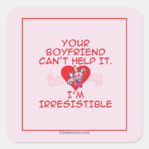 Adesivo Quadrado Irresistível