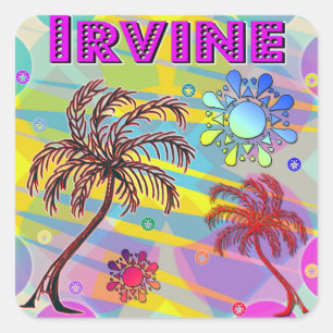 Adesivo Quadrado Irvine Happy e Hope Sticker
