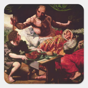 Adesivo Quadrado Isaac Blessing Jacob