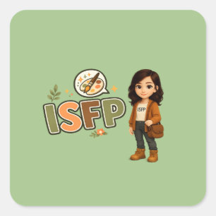 Adesivo Quadrado ISFP — A Artista Livre