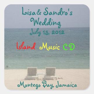 ADESIVO QUADRADO ISLAND DESTINATION FAVOR STICKER