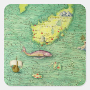 Adesivo Quadrado Islândia