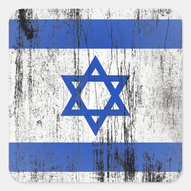 Adesivo Quadrado Israel (Frente)