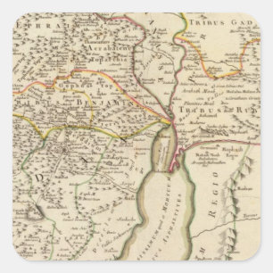 Adesivo Quadrado Israel e Palestina
