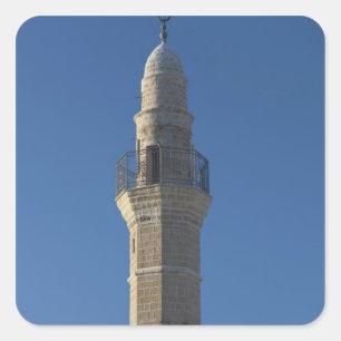 Adesivo Quadrado Israel, Tel Aviv, Jaffa, minarete de mesquita