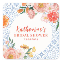 Isso é um chá de noiva mediterrâneo cítrico de amo