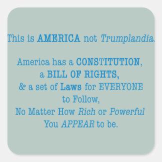 Adesivo Quadrado Isto é a América