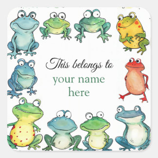 Adesivo Quadrado Isto pertence a