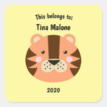 Isto pertence ao Colégio Tiger Face Yellow