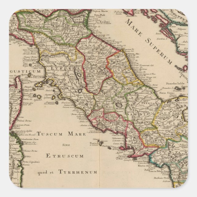 Adesivo Quadrado Itália 16 (Frente)