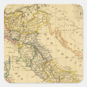 Adesivo Quadrado Italia 4