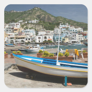 Adesivo Quadrado ITÁLIA, Campânia, (Baía de Nápoles), ISCHIA,