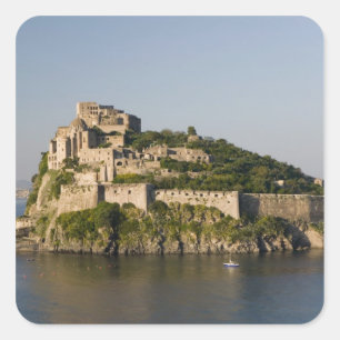 Adesivo Quadrado ITÁLIA, Campânia, Baía de Nápoles), ISCHIA, 2