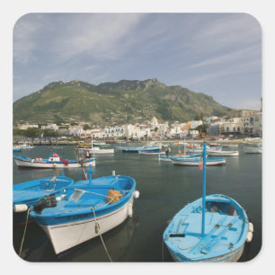 Adesivo Quadrado ITÁLIA, Campânia, (Baía de Nápoles), ISCHIA, FORIO
