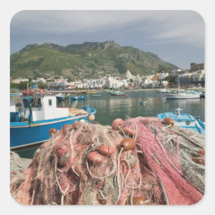 Adesivo Quadrado ITÁLIA, Campânia, (Baía de Nápoles), ISCHIA, FORIO