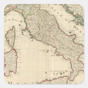 Adesivo Quadrado Italia e Slovenia 2