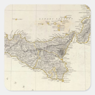 Adesivo Quadrado Italia III