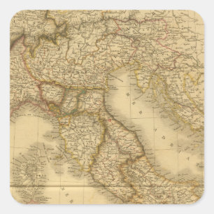 Adesivo Quadrado Italia moderna