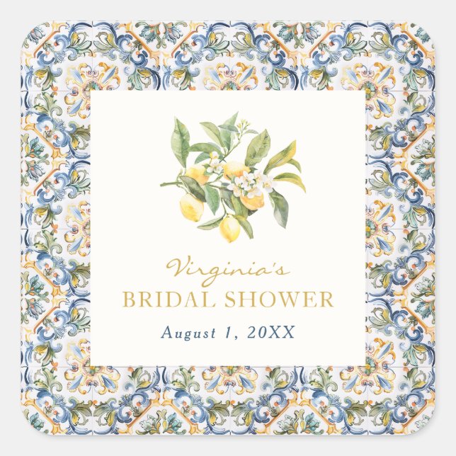 Adesivo Quadrado Italiano (Frente)