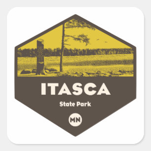 Adesivo Quadrado Itasca State Park Minnesota