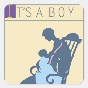 Adesivo Quadrado <It's a Boy>por Steve Collier