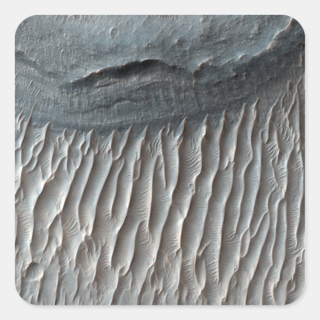 Adesivo Quadrado Ius Chasma, um grande desfiladeiro em Marte (Frente)