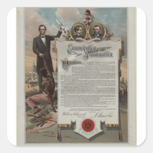 Adesivo Quadrado J. S. Smith & Co. copy Emancipation Proclamation