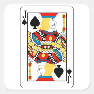 Adesivo Quadrado Jack Of Spades Stickers