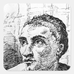 Adesivo Quadrado Jack Sheppard, 1724